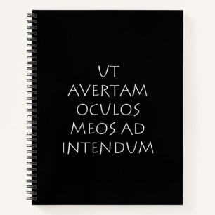 Ut avertam oculos meos ad intendum notitieboek