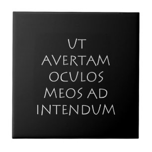 Ut avertam oculos meos ad intendum tegeltje