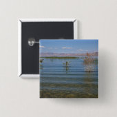 UT, Bear Lake Vierkante Button 5,1 Cm (Voorkant /achterkant)