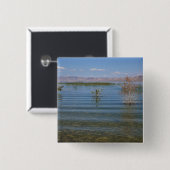 UT, Beer Lake Vierkante Button 5,1 Cm (Voorkant /achterkant)