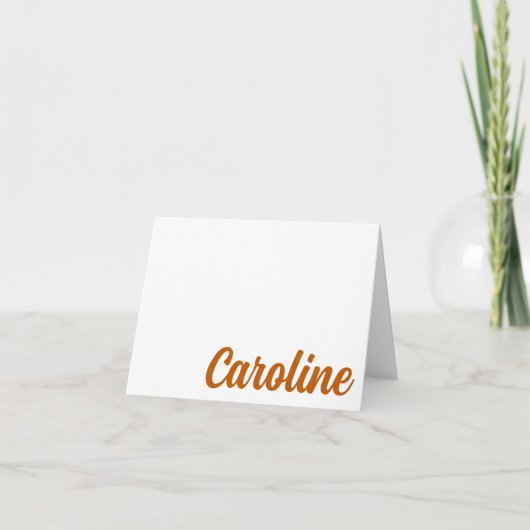 UT Longhorns Haak ze! Gepersonaliseerde dank-Kaart Notitiekaartje (Voorkant)