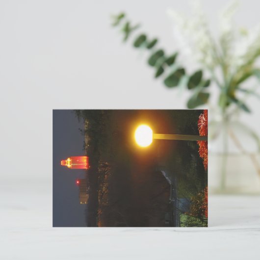 UT-toren in Sinaasappel voor WIN, Austin, TX Briefkaart (Staand voorkant)