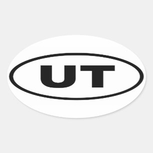 UT Utah Ovale Sticker