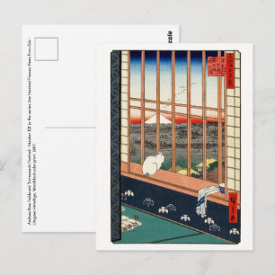 Utagawa Hiroshige - Asakusa Rijstvelden Briefkaart