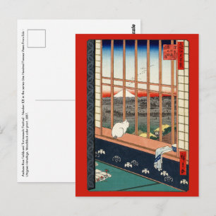 Utagawa Hiroshige - Asakusa Rijstvelden Briefkaart