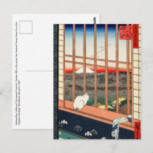 Utagawa Hiroshige - Asakusa Rijstvelden Briefkaart