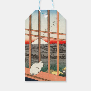 Utagawa Hiroshige - Asakusa Rijstvelden Cadeaulabel