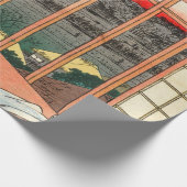 Utagawa Hiroshige - Asakusa Rijstvelden Cadeaupapier (Hoek)