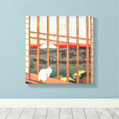 Utagawa Hiroshige - Asakusa Rijstvelden Canvas Afdruk (Insitu (Houten vloer))