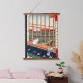 Utagawa Hiroshige - Asakusa Rijstvelden Hangend Wandkleed (Slaapkamer)