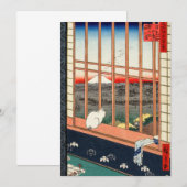 Utagawa Hiroshige - Asakusa Rijstvelden Kaart (Voorkant / Achterkant)