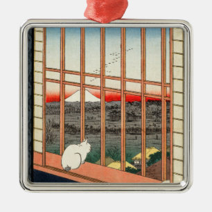 Utagawa Hiroshige - Asakusa Rijstvelden Metalen Ornament