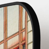 Utagawa Hiroshige - Asakusa Rijstvelden Pickleball Paddle (Links Detail)