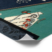 Utagawa Hiroshige - Asakusa Rijstvelden Poster (Hoek)