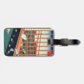 Utagawa Hiroshige - Asakusa Rijstvelden - QR-code Bagagelabel (Achterkant horizontaal)