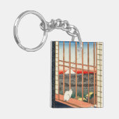 Utagawa Hiroshige - Asakusa Rijstvelden Sleutelhanger (Voorkant Links)