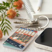 Utagawa Hiroshige - Asakusa Rijstvelden Sleutelhanger (Voorkant Rechts)