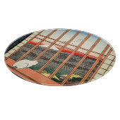 Utagawa Hiroshige - Asakusa Rijstvelden Snijplank (Hoek)