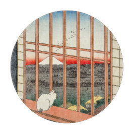 Utagawa Hiroshige - Asakusa Rijstvelden Snijplank