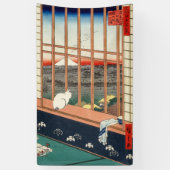 Utagawa Hiroshige - Asakusa Rijstvelden Spandoek (Verticaal)