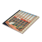 Utagawa Hiroshige - Asakusa Rijstvelden Tegeltje (Zijkant)