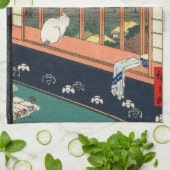 Utagawa Hiroshige - Asakusa Rijstvelden Theedoek (Gevouwen)