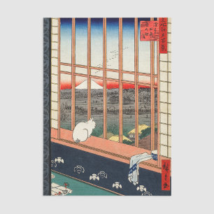 Utagawa Hiroshige - Asakusa Rijstvelden Tissuepapier