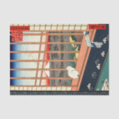 Utagawa Hiroshige - Asakusa Rijstvelden Tissuepapier (Voorkant)