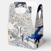 Utagawa Hiroshige - Drum Bridge in Meguro Bedankdoosjes (Geopend)