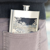 Utagawa Hiroshige - Drum Bridge in Meguro Flacon (Voorbeeld)