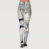 Utagawa Hiroshige - Drum Bridge in Meguro Leggings (Achterkant)