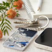 Utagawa Hiroshige - Drum Bridge in Meguro Sleutelhanger (Voorkant Rechts)