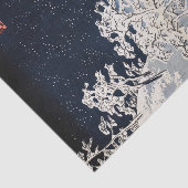 Utagawa Hiroshige - Drum Bridge in Meguro Tissuepapier (Detail)