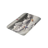 Utagawa Hiroshige - Evening Snow at Kanbara Badmat (Gekanteld)