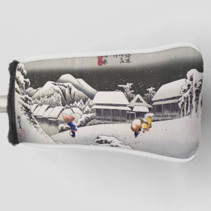 Utagawa Hiroshige - Evening Snow at Kanbara Golfheadcover