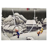 Utagawa Hiroshige - Evening Snow at Kanbara Groot Cadeauzakje (Achterkant)