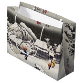 Utagawa Hiroshige - Evening Snow at Kanbara Groot Cadeauzakje (Voorkant Gekanteld)