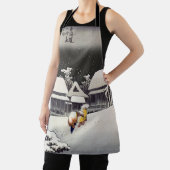 Utagawa Hiroshige - Evening Snow at Kanbara Schort (Insitu)