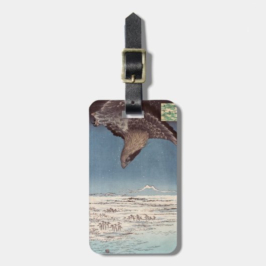 Utagawa Hiroshige - Fukagawa Susaki en Jumantsubo Bagagelabel (Voorkant verticaal)