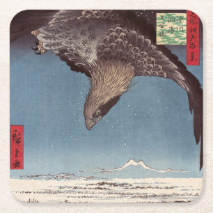 Utagawa Hiroshige - Fukagawa Susaki en Jumantsubo Kartonnen Onderzetters