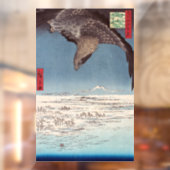 Utagawa Hiroshige - Fukagawa Susaki en Jumantsubo Raamsticker (Vel 2)