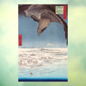Utagawa Hiroshige - Fukagawa Susaki en Jumantsubo Raamsticker (Vel 3)
