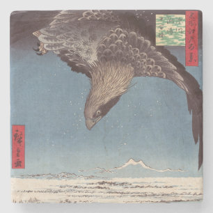 Utagawa Hiroshige - Fukagawa Susaki en Jumantsubo Stenen Onderzetter
