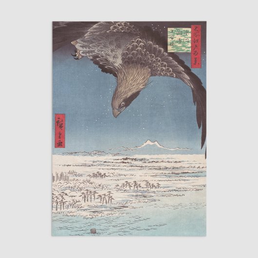 Utagawa Hiroshige - Fukagawa Susaki en Jumantsubo Tissuepapier