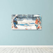 Utagawa Hiroshige - Genji Monogatari Canvas Afdruk (Insitu (Houten vloer))