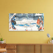 Utagawa Hiroshige - Genji Monogatari Canvas Afdruk (Insitu (Woonkamer))
