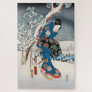 Utagawa Hiroshige - Het verhaal van Genji, elegant Legpuzzel