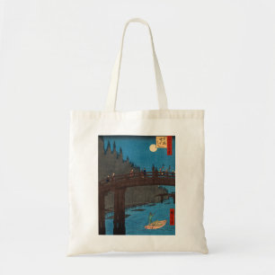 Utagawa Hiroshige - Kyoto Bridge door Moonlight Tote Bag