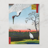 Utagawa Hiroshige - Minowa, Kanasugi, Mikawashima Briefkaart (Voorkant)