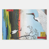 Utagawa Hiroshige - Minowa, Kanasugi, Mikawashima Inpakpapier Vel (Voorkant 3)